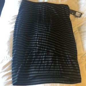 Mossino black and grey pencil skirt